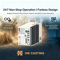 Mini PC industriel sans ventilateur DDR4 avec WiFi 5G et montage sur rail DIN