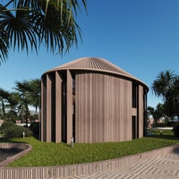 EASY HOME Villa de Luxe Préfabriquée en Panneaux Sandwich d'Acier Garantie 1 An Maison Moderne Élégante et Pratique pour les Vacances