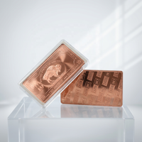 Pièce de monnaie en cuivre poli mat de qualité supérieure, pièce de monnaie en métal gravée sur mesure pour cadeau et décoration intérieure
