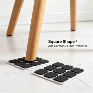 Universal Square EVA Foam Anti Scratch <b>Pad</b>, Friction Resistant Buffer Mat for Office <b>Chair</b> Leg and Floor Full protection - Product Image 2
