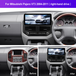 Cadre stéréo de voiture Android Podofo 12.3 pouces 4 + 64G pour <span class=keywords><strong>Mitsubishi</strong></span> Pajero V73 2004-2011 Wireless CarPlay/Android Auto/GPS/IPS OEM - Product Image 4
