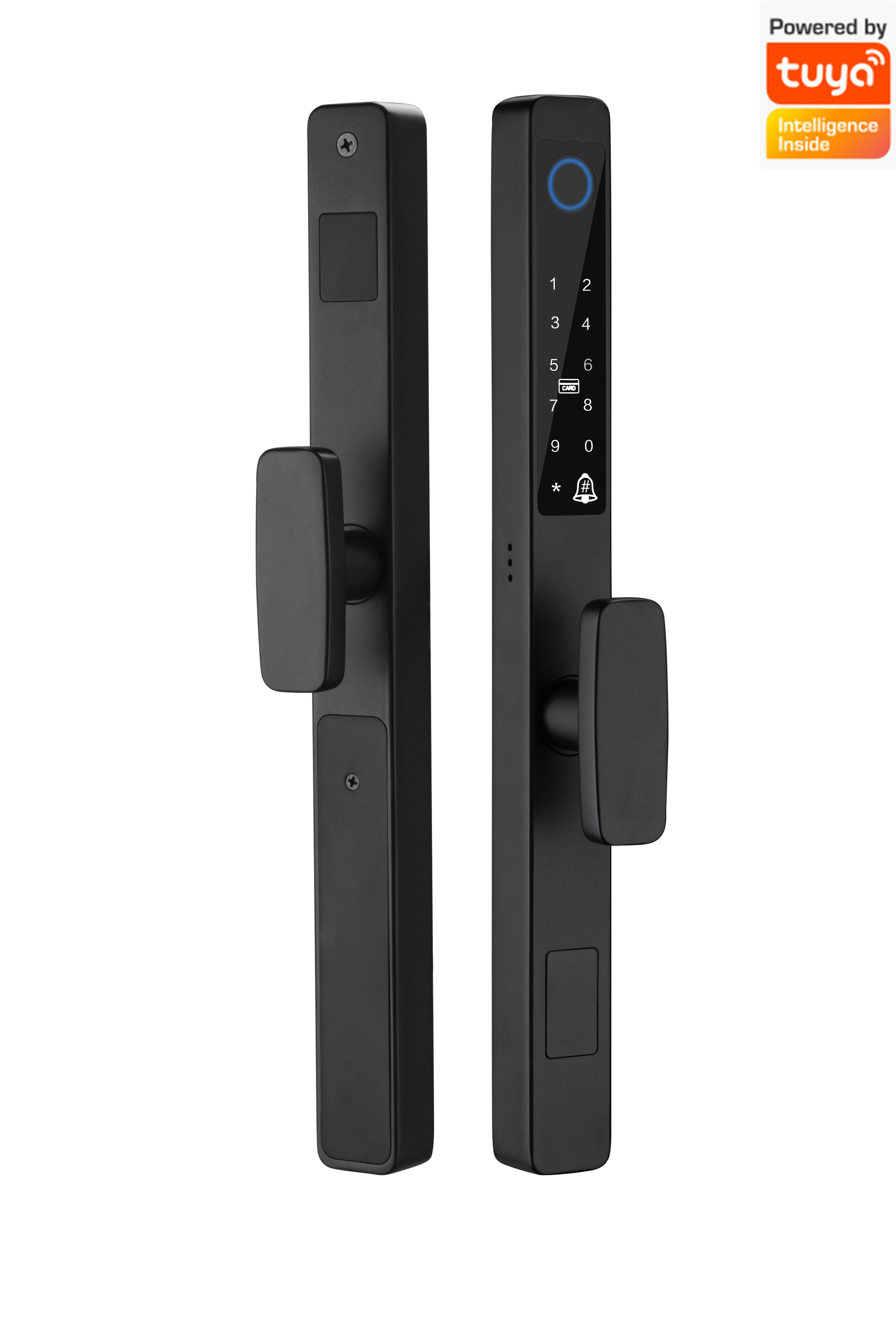 Exterior Euro Mortise Short Handle Smart Lock Ttlock Tuya Wifi ...