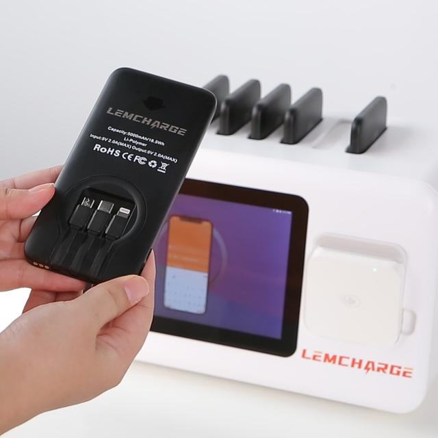 Own Factory Production OEM ODM logo 6 Slots Power Bank Charging Station Self Service Vending Machine Bank Power Sharing