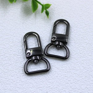 Hợp Kim Sang Trọng Bạc Vàng Kim Loại Xoay Snap Hooks Với Đinh Tán Hình Bầu Dục Eye Bolt Snap <span class=keywords><strong>Hook</strong></span> Túi Phần Cứng Cho Túi Xách Dây Buộc Con Chó Dây Xích - Product Image 4