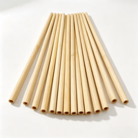 Pailles jetables en bambou naturel de qualité alimentaire, écologiques et biodégradables, idéales pour les bars, les fêtes et les boissons – Vente chaude