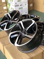 Ruedas de aleación YXQ para Honda 19*8,5 ET 35 Black Machine Face Wheels A356 Aleación de prueba de impacto Bujes de aleación de aluminio