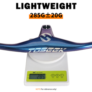 <span class=keywords><strong>Manillar</strong></span> Integrado de Carbono para Bicicleta de Montaña <span class=keywords><strong>TOSEEK</strong></span>, Ancho de 660/800 mm -17 °   Tubo de dirección Rise de 28,6 mm con luz que cambia de color para exteriores, 285 g - Product Image 6