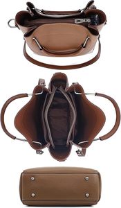 Sacs à main en cuir PU personnalisés décontractés avec fermeture éclair solide, imperméables, de créateur, à bandoulière, pour femmes, grande capacité - Product Image 5