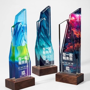 เกียรติยศของคริสตัลระดับสูงที่กำหนดเองโลโก้คริสตัลถ้วยรางวัลแก้วรางวัลถ้วยรางวัลธุรกิจพร้อมกล่องของขวัญ - Product Image 3