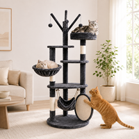 Arbre à chat interactif en forme d'arbre pour la vente en gros
