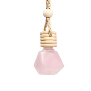 Diamond Shape Hanging Car Essential Oil Vehicle Pendant Fragrance Diffuser Glass Perfume Bottle - Product Image 1