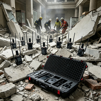 Détecteur Microseismique Audiovisuel Survivors 2 Probes Array avec Filtre de Bruit 25 Étapes pour la Détection de Signaux de Présence de Victimes de Collapses et de Tremblements de Terre