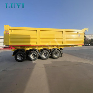 Semi-<span class=keywords><strong>remorque</strong></span> à benne basculante de type U LUYI, robuste, 2/3/4 essieux, benne basculante hydraulique, <span class=keywords><strong>remorque</strong></span> à benne basculante arrière. - Product Image 2