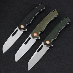 All'ingrosso Micarta manico di sopravvivenza coltelli Sheepfoot D2 lama campeggio caccia tattico pieghevole coltello tascabile - Product Image 4