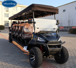 हाई स्पीड <span class=keywords><strong>12</strong></span> सीटर गोल्फ कार्ट आवासीय सामुदायिक रिसॉर्ट पर्यटक आकर्षण शटल सेवा के लिए सभी इलाकों के टायर के साथ - Product Image 1