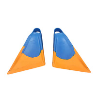 Palmes de surf pour adultes, palmes de plongée pour enfants, entraînement spécial, hommes, femmes, palmes de crawl, palmes de freestyle, bleu, orange, caoutchouc