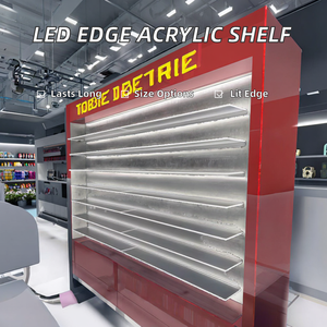 رفوف أكريليك مضاءة من الحواف من سينبو مع إضاءة LED وحواف مصقولة، مقاسات مخصصة مع خدمة القطع، سماكة 1-6 مم - Product Image 2