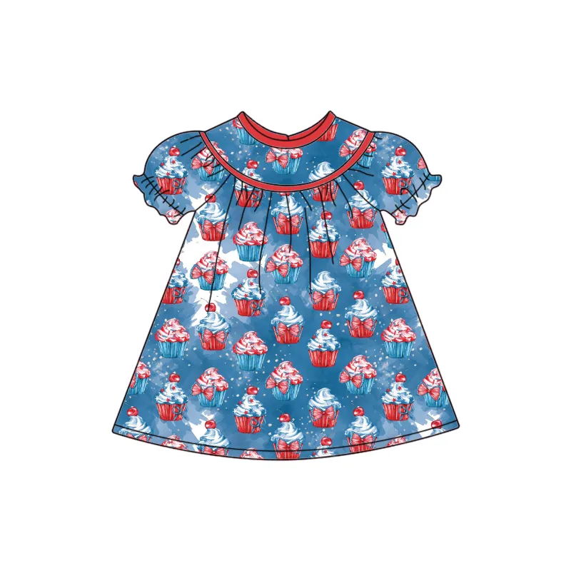Qingli ODM/OEM new design smocked dresses kids dress sets girls boutique clothing children clothes