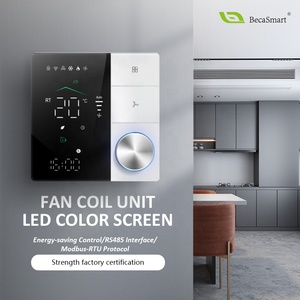 Termostato Wifi Programable <span class=keywords><strong>Beca</strong></span> BAC-18 Zigbee para Control de Climatización de Hoteles, Compatible con la Aplicación Nest y Control por Voz, Diseño Cuadrado para Hospitales - Product Image 1