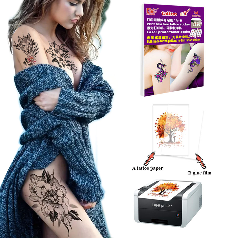 Print Laser Free Film Tattoo Stickers
