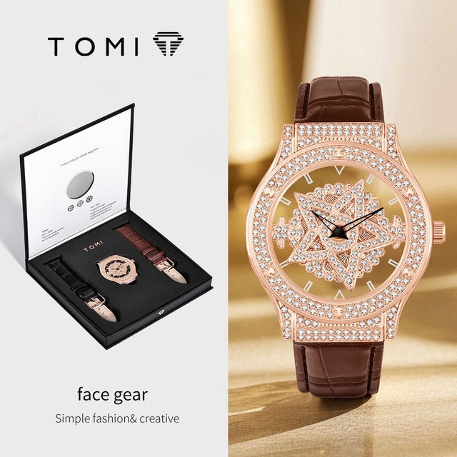 TOMI T029 Luxury Men's Business Quartz Watch High-End Luxury Fashion Leather Strap Wristwatch Factory Price Daily Use Male Watch