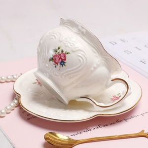 European Floral Pattern Porcelain <b>Tea</b> <b>Set</b> with Gift Box Promotional Ceramic Coffee & <b>Tea</b> <b>Set</b> - Product Image 5