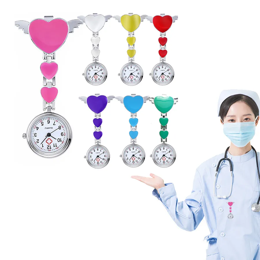 Relógio de bolso de quartzo para pendurar, 2020 pingentes para enfermeira, médico, relógios