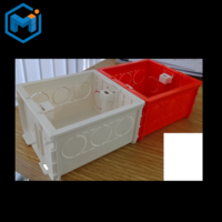Boîtier de jonction électrique en PVC, style 86, en plastique, 3 voies, ignifuge, connectable, pour interrupteur, à poser en dessous