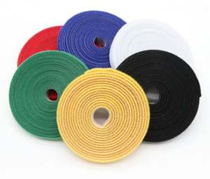 Organizador de Cables Ecológico Reutilizable de Doble Cara con Cierre de Gancho y Bucle Resistente al Calor para Gestión de Cables de Doble Fila - Product Image 1