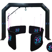 Plateforme photo 360° suspendue 2026 Mini 68 cm avec rotation automatique, housses de protection et éclairage intégré, avec application logicielle