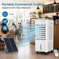 Nouveau mini climatiseur mobile portable DC12V avec panneau solaire