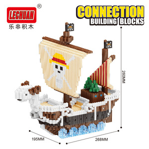 Bộ sưu tập mới đến bộ sưu tập lắp ráp Anime một đi vui vẻ mảnh mô hình Ngàn gạch nắng linkgo tàu cướp biển khối xây dựng đồ chơi - Product Image 6
