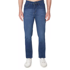 Vente flash, jeans en denim tissé droit de qualité supérieure pour homme, coupe classique, respirant, écologique, pantalon décontracté personnalisé, prix de gros - Product Image 4