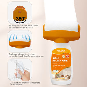 थोक घर इनडोर स्वयं ब्रश घर पानी आधारित सफेद लेटेक्स रोलर एमुसन आंतरिक दीवार मरम्मत पेंट - Product Image 3