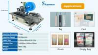 Applicateur d'étiquettes automatique SKYONE pour sachets plats, sachets en mylar, sachets de type doypack, machine d'étiquetage de cartes de bureau