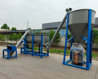 Usine complète de mortier sec avec silo et machine d'emballage en sacs pour la production d'adhésif pour carrelage, de mastic mural et de plâtre de gypse
