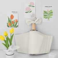 Nouveau parapluie à trois plis à ouverture manuelle avec revêtement de couleur pour la protection solaire Publicité cadeau pour dames, parapluie cadeau d'hôtel