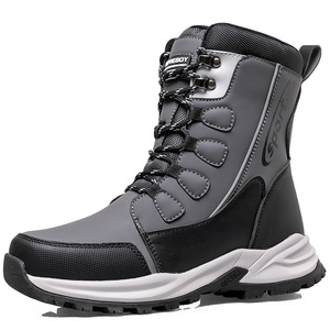 Bottes de neige pour couple, nouvelles, chaudes, en peluche et à semelle épaisse, antidérapantes, pour femmes et hommes, bottes de neige décontractées et sportives - Product Image 1