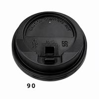 Couvre-gobelets en plastique PP PET jetables de qualité alimentaire, résistants aux fuites, pour boissons chaudes, pour gobelets en papier, vente en gros