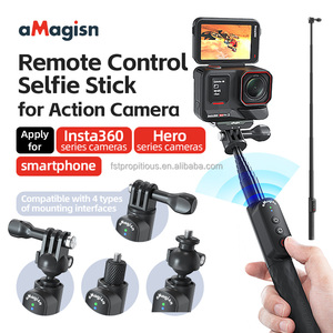 Bâtons de selfie télécommandés AMagisn BT5.1 1M pour caméras d'action Insta360 x4/x3/<span class=keywords><strong>GoPro</strong></span> Hero 13/12/11/OSMO Action <span class=keywords><strong>5</strong></span> pro & Phone - Product Image 3
