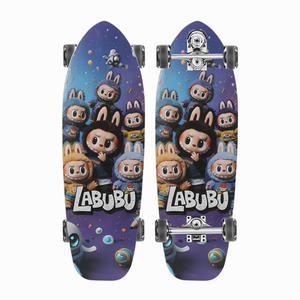 Planche à roulettes professionnelle junior et adulte planche de surf terrestre sans pédale avec <span class=keywords><strong>pont</strong></span> à ressort S9 planche de route Labu planche adaptée aux <span class=keywords><strong>d</strong></span>ébutants - Product Image 1