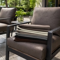 Meubles d'extérieur en cuir silicone |   Tissu d'ameublement tricoté résistant aux UV, imperméable et anti-taches pour canapés et chaises de patio