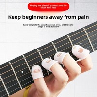 Silicone Guitar Finger Picks Anti-slip Fingertip Protector Thumb Sleeve for Ukulele Banjo String Instruments