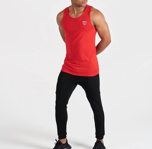 Men's Casual Gym Tank Top Knitted Embroidery Custom Logo Summer Fitness Wear Spandex <b>Singlet</b> Quick Dry Breathable for Workout - Product Image 5