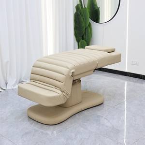 เตียงนวดไฟฟ้าปรับระดับได้ 3 มอเตอร์ หุ้มหนังสังเคราะห์ พร้อมระบบทำความร้อน สำหรับร้านเสริมสวย สปา นวดหน้า เหมาะสำหรับโรงแรม - Product Image 6