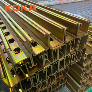 Высококачественная желтая цинковая сталь P1000T 41x41x2,5 мм Unistrut спина к спине шлицевой канал - Product Image 1