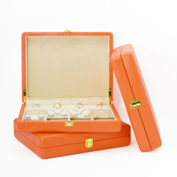 Boîte à bijoux de luxe personnalisée en cuir PU haut de gamme avec boucle métallique, coffret de présentation pour colliers et bagues, idéal pour cadeaux de bijouterie