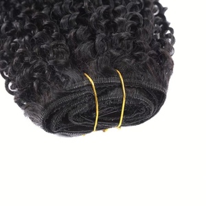 Extensions de cheveux bouclés crépus à clipser, fournisseur de cheveux humains afro crépus bouclés 3C 4A pour femmes, 120g/set, pour <span class=keywords><strong>tête</strong></span> entière - Product Image 4
