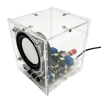 Kit de haut-parleur Bluetooth HT6872, amplificateur audio avec boîtier en acrylique, kit de montage par soudure pour petite enceinte, idéal pour l'éducation STEM