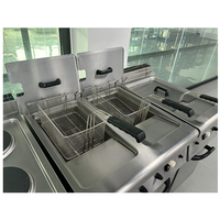BSSD-Y12D1 de poulet frit argent petits appareils de cuisine cuisinière four commercial friteuses électriques intelligentes numériques